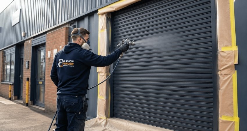 Get Your Free Roller Shutter Spray Painting Quote From Glasgow Window Spray Team Today