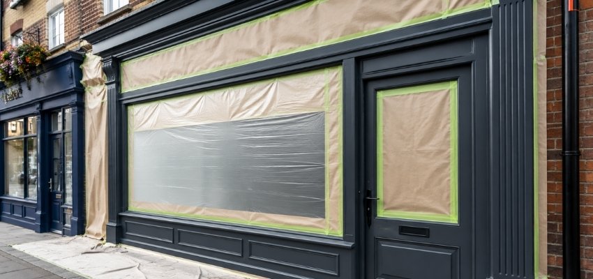 How Much Does Shop Front Spraying Cost in Clydebank?