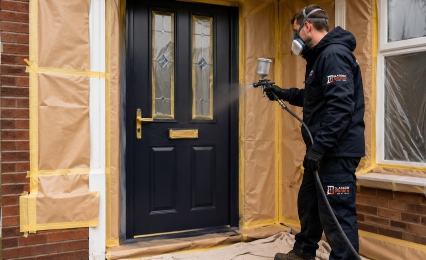 What Our UPVC Door Spraying Service Actually Involves